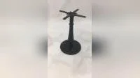 Metal Table Base Classical Black Design Black Dinning Frame Round Pedestal Coffee Industrial Cast Iron Restaurant Dining Metal Table Base